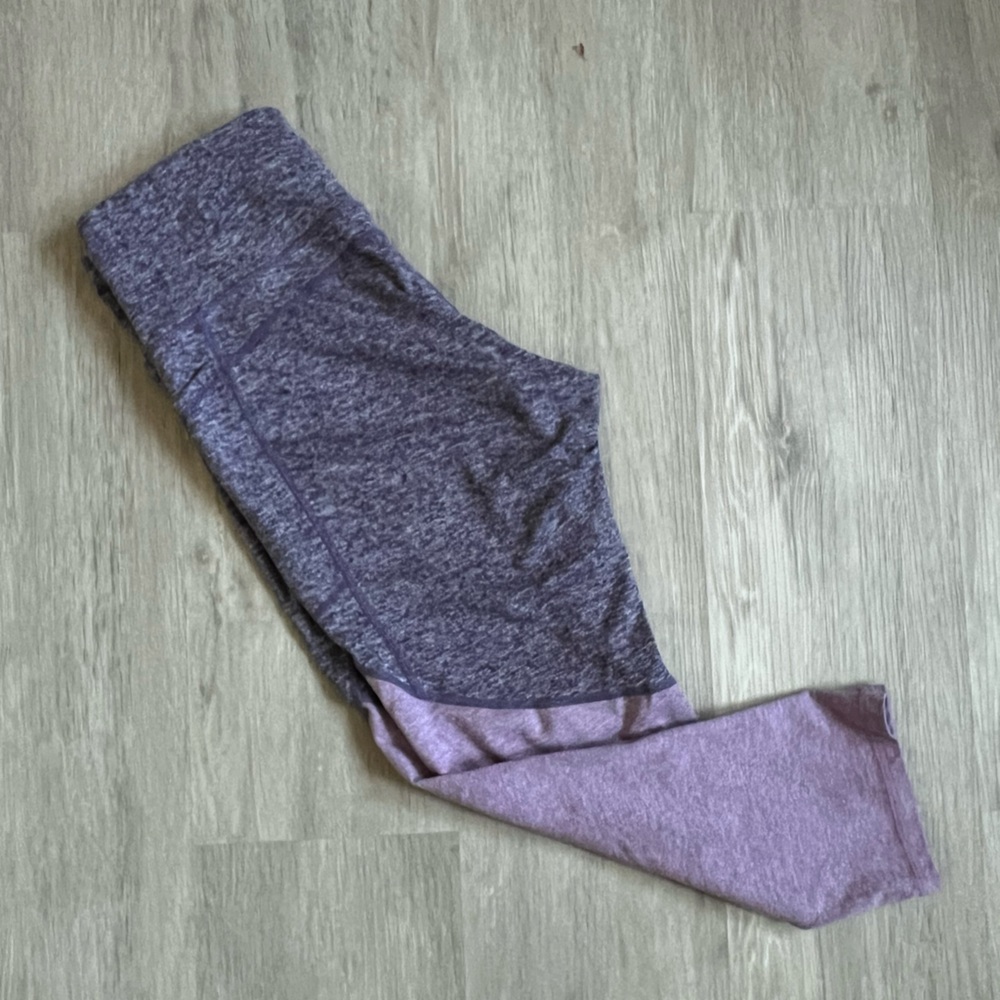 Champion Capri Two Tone Heather Lavender Leggings with pocket Med